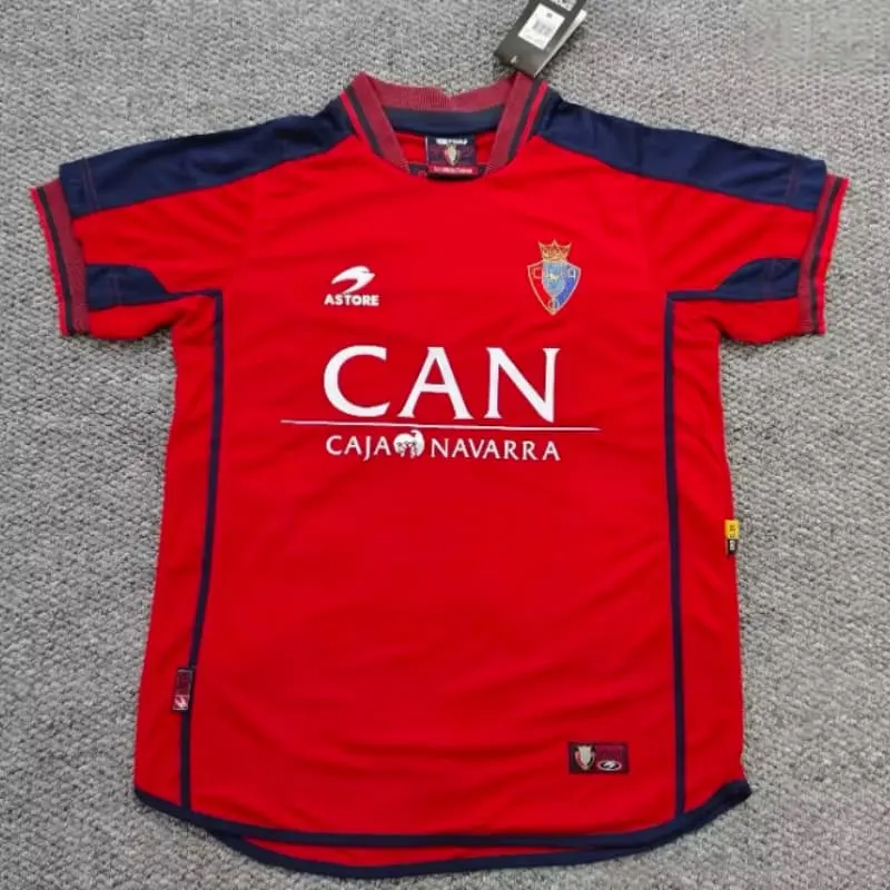 Camiseta Osasuna 2000/02 Home Retro Rojo