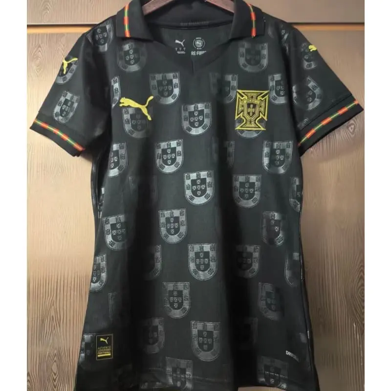 Camiseta Portugal 2026 Edición Especial Negro Mujer