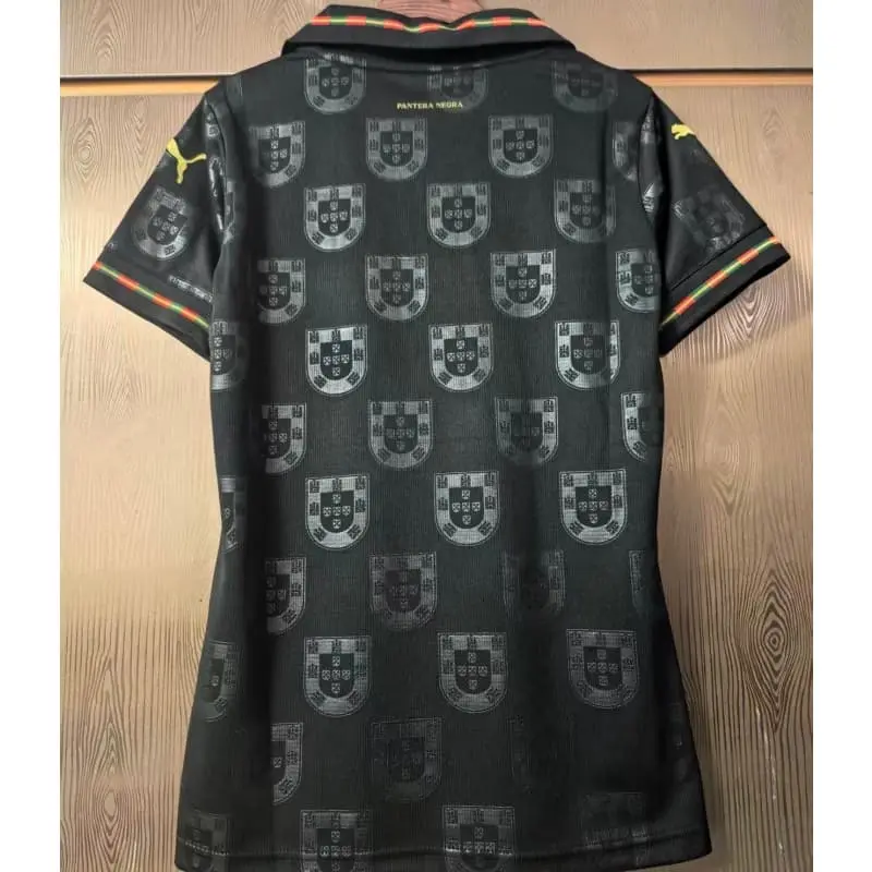 Camiseta Portugal 2026 Edición Especial Negro Mujer