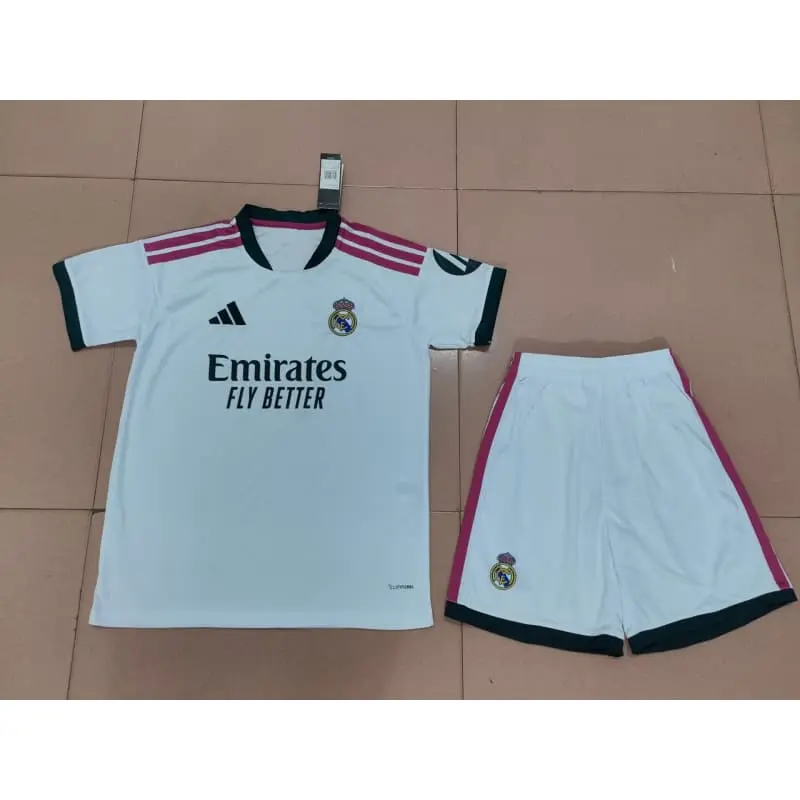 Camiseta Real Madrid 2026/2027 Blanco Niño Kit con Parche HP