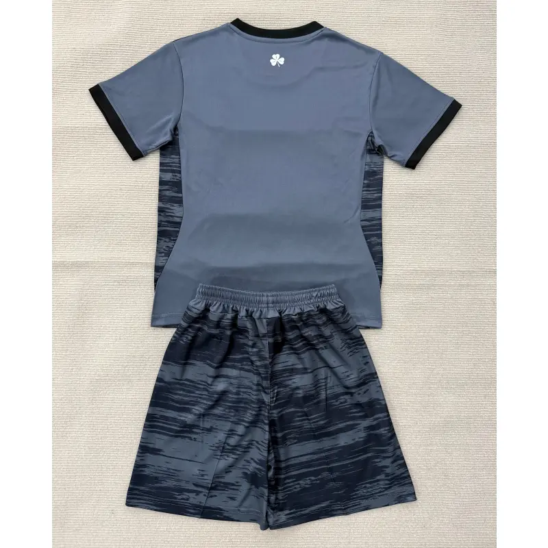 Camiseta de Portero Irland Mundial 2026 Third Gris/Negro Niño Kit