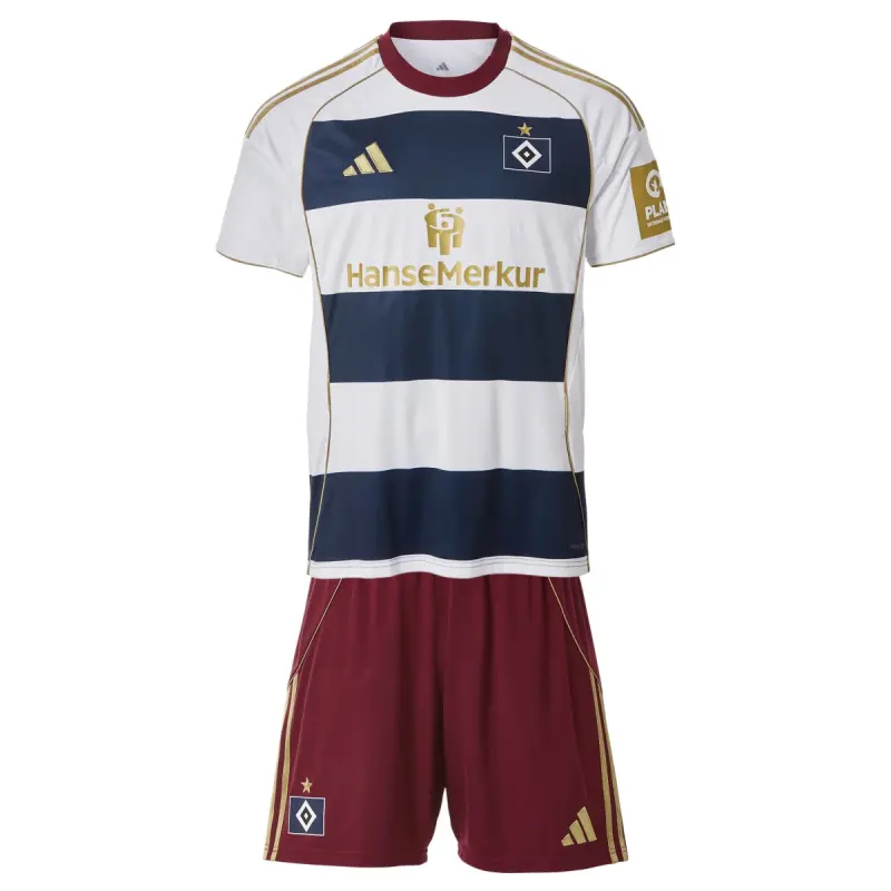 Camiseta Hamburger SV 2025/2026 Edición Especial Blanco/Azul Marino Niño Kit