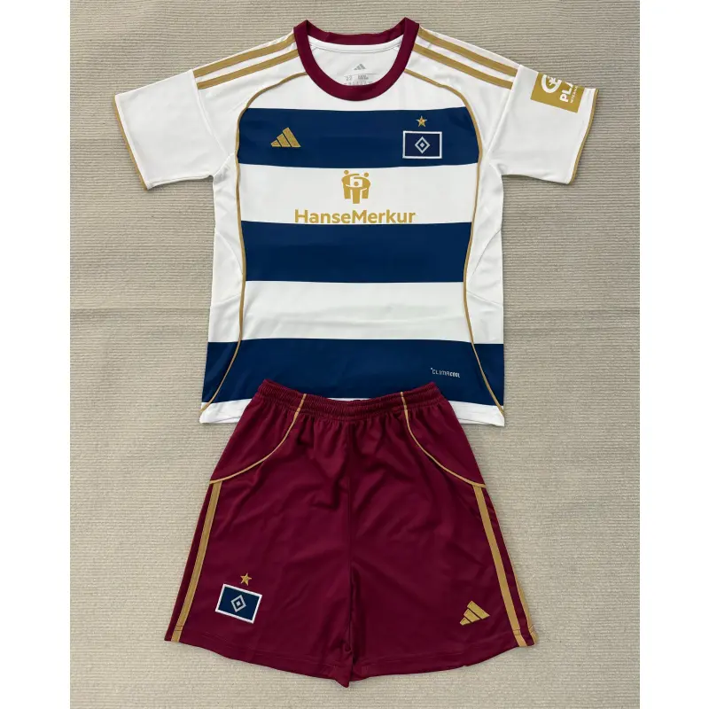 Camiseta Hamburger SV 2025/2026 Edición Especial Blanco/Azul Marino Niño Kit