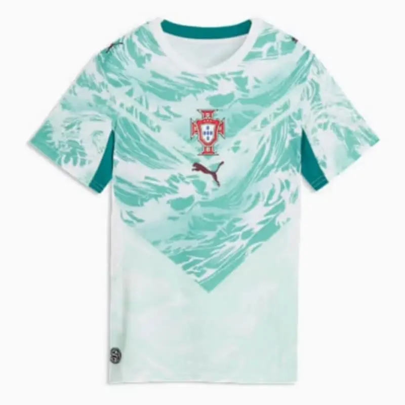 Camiseta Portugal Mundial 2026 Away Verde/Blanco Mujer