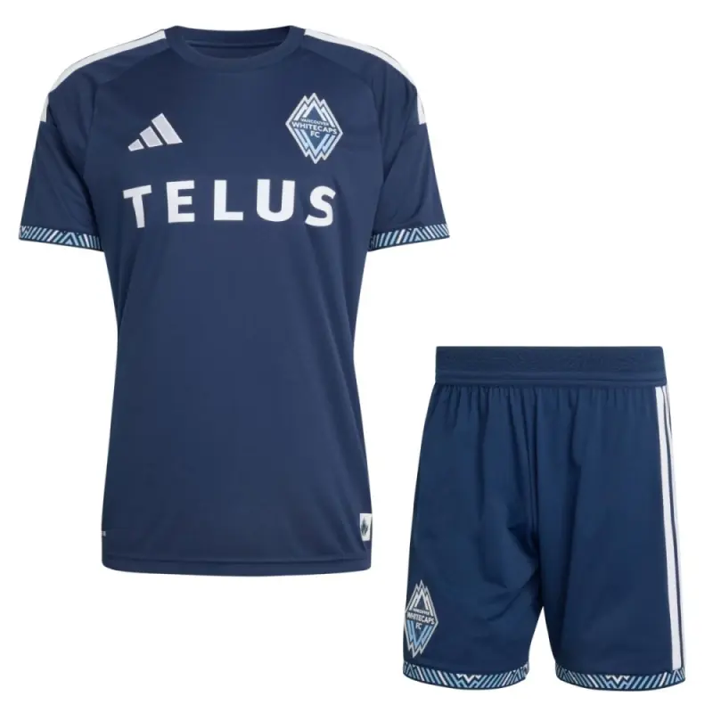 Camiseta Vancouver Whitecaps 2026/2027 Away Azul Niño Kit