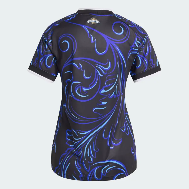 Camiseta Argentina Mundial 2026 Away Azul Mujer con FIFA2022