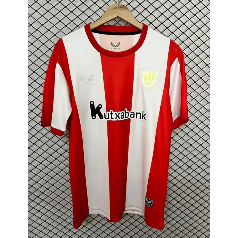 Camiseta Athletic de Bilbao 2026/2027 Rojo/Blanco Versión Retro