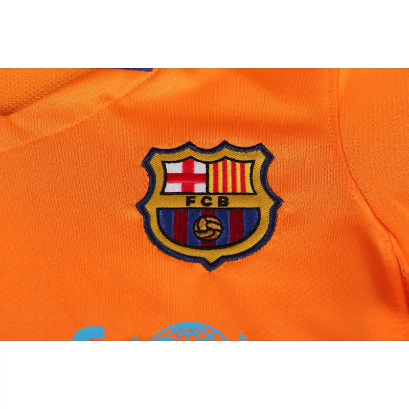 Camiseta Barcelona 2006/2007 Away Retro Naranja Niño Kit
