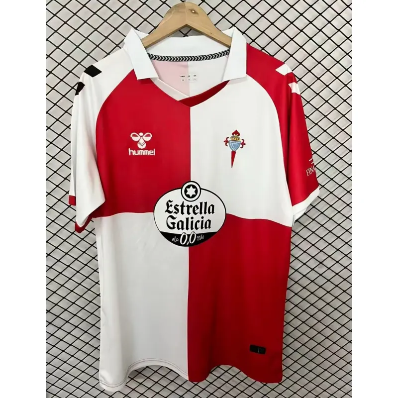 Camiseta Celta de Vigo 2026/2027 Rojo/Blanco Versión Retro