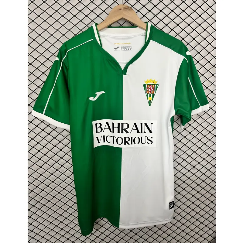 Camiseta Córdoba CF 2026/2027 Verde/Blanco Versión Retro