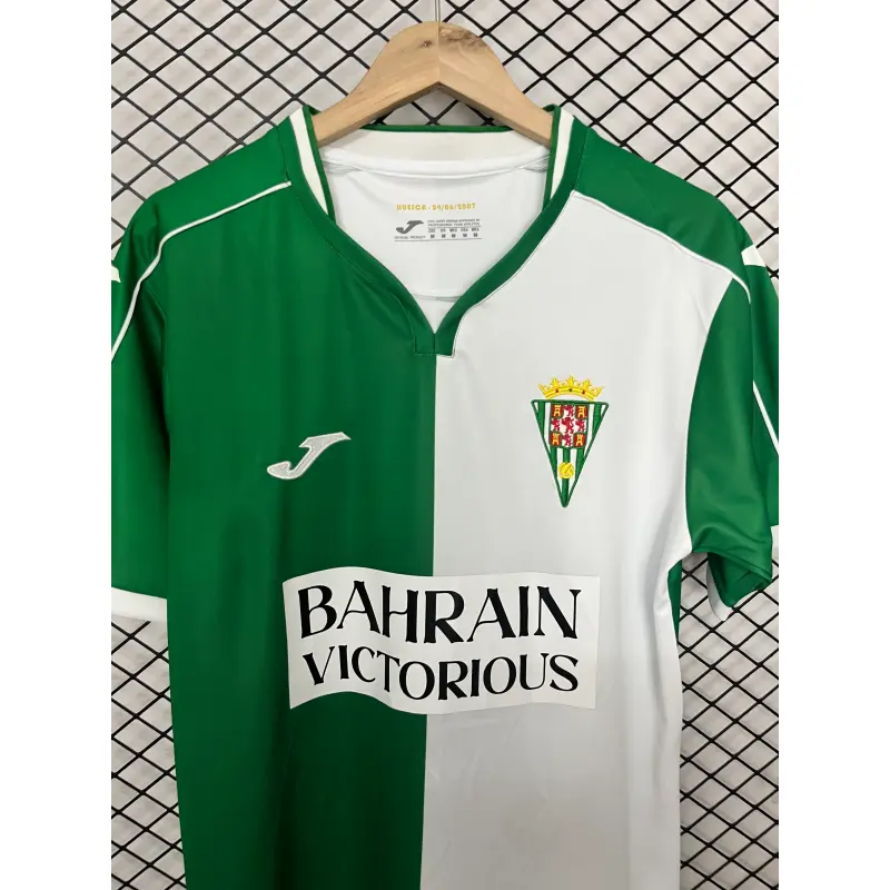Camiseta Córdoba CF 2026/2027 Verde/Blanco Versión Retro