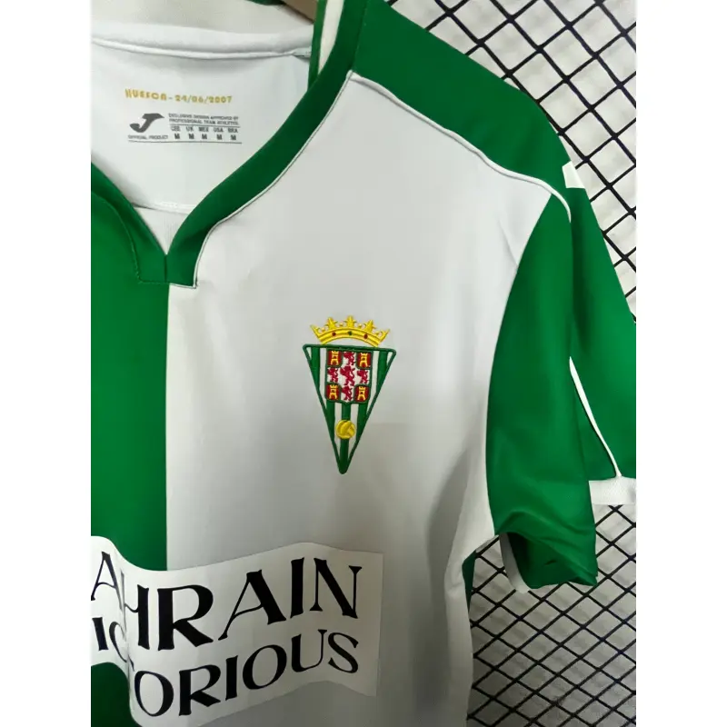 Camiseta Córdoba CF 2026/2027 Verde/Blanco Versión Retro