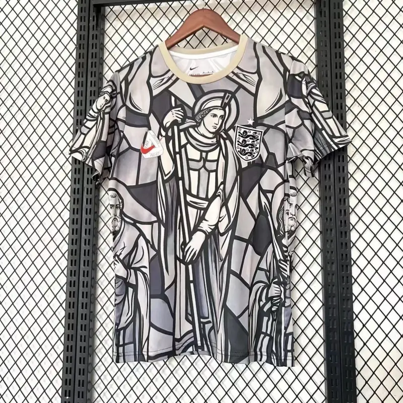 Camiseta Inglaterra x Palace 2026 Edición Especial Negro/Gris/Blanco