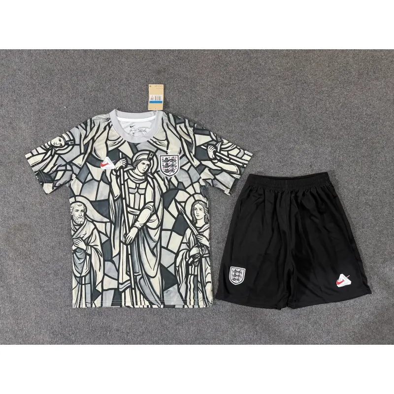 Camiseta Inglaterra x Palace 2026 Edición Especial Negro/Gris/Blanco