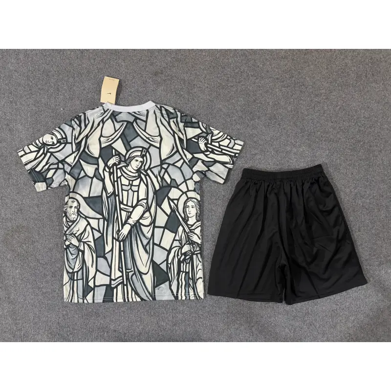 Camiseta Inglaterra x Palace 2026 Edición Especial Negro/Gris/Blanco