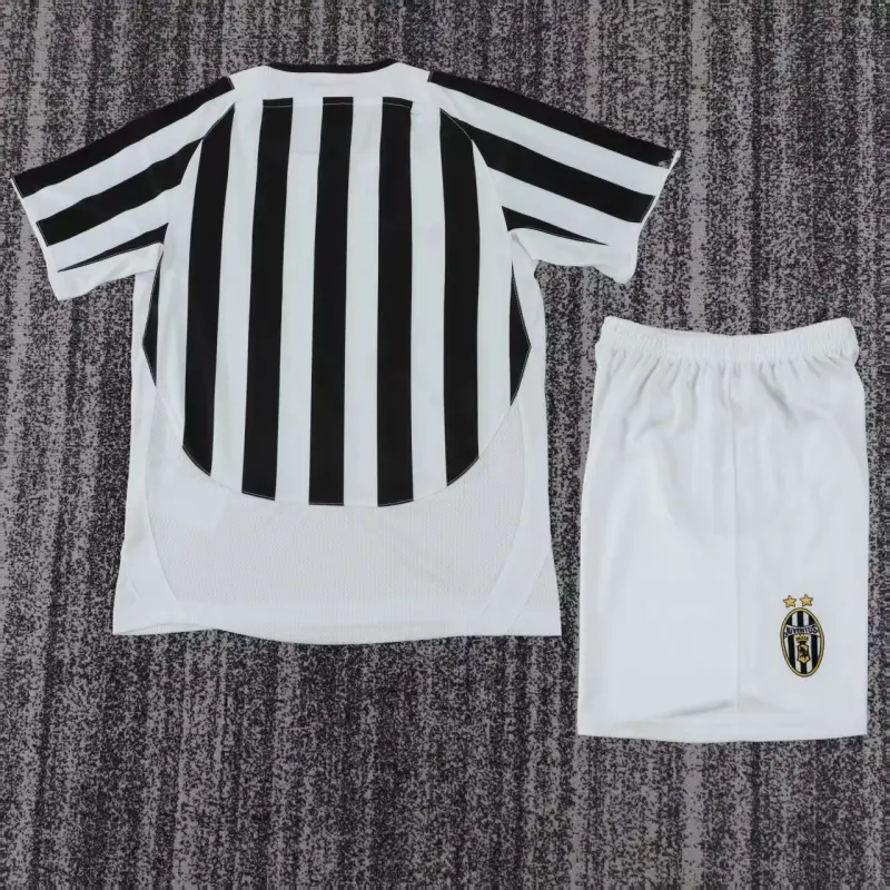 Camiseta Juventus 2003/2004 Home Retro Blanco/Negro Niño Kit