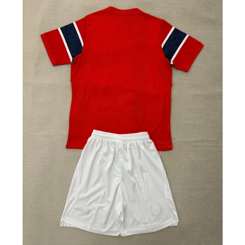 Camiseta Noruega Mundial 2026 Home Rojo/Azul Niño Kit
