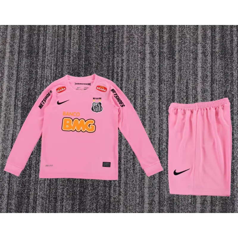 Camiseta Santos FC Retro 2013 ML Rosa Niño Kit
