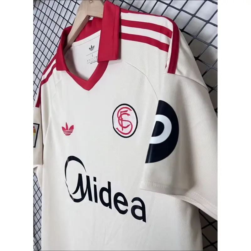 Camiseta Sevilla FC 2026/2027 Blanco Versión Retro