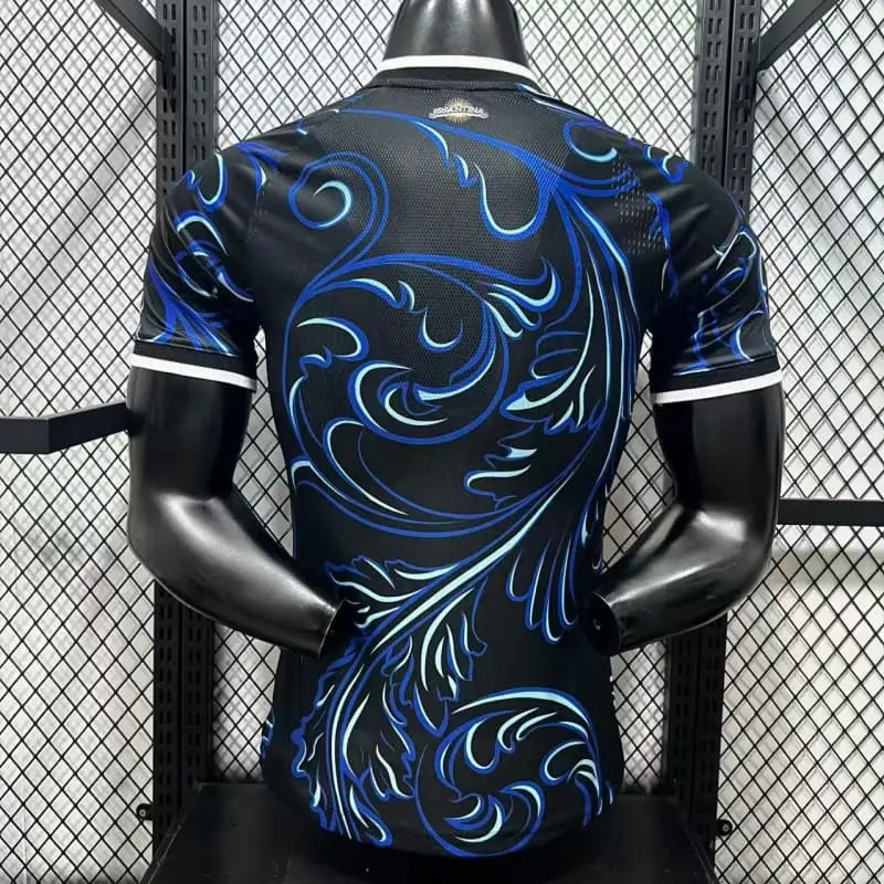Camiseta Argentina Mundial 2026 Away Negro/Azul (EDICIÓN JUGADOR)