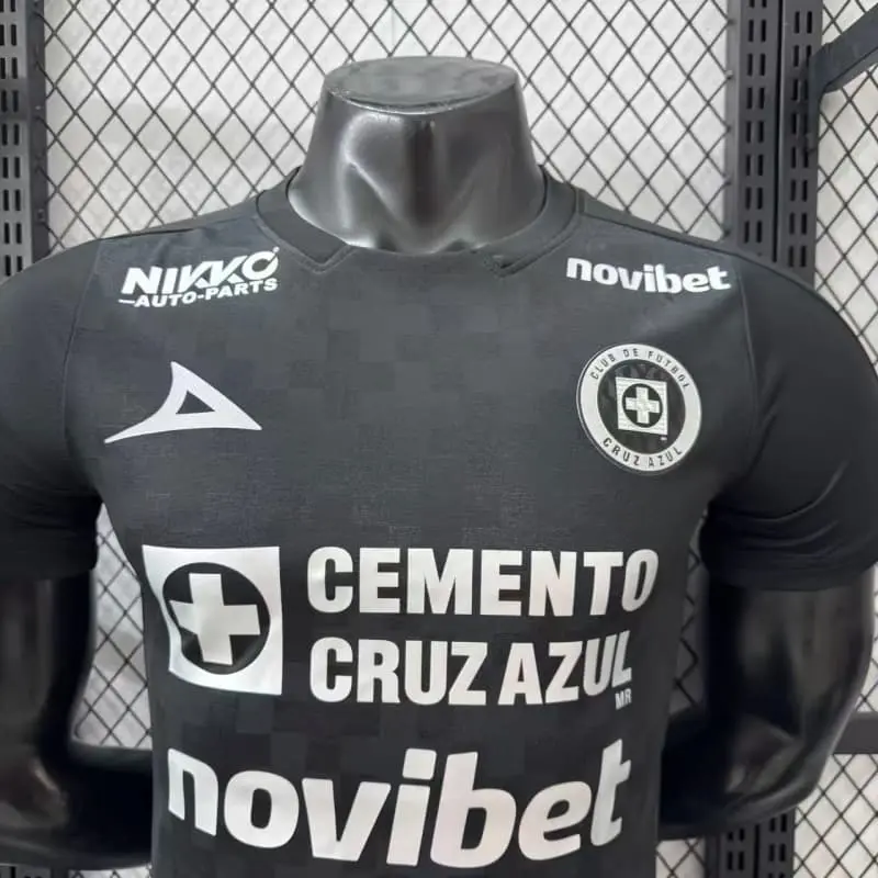 Camiseta Cruz Azul 2025/2026 Third Negro (EDICIÓN JUGADOR)