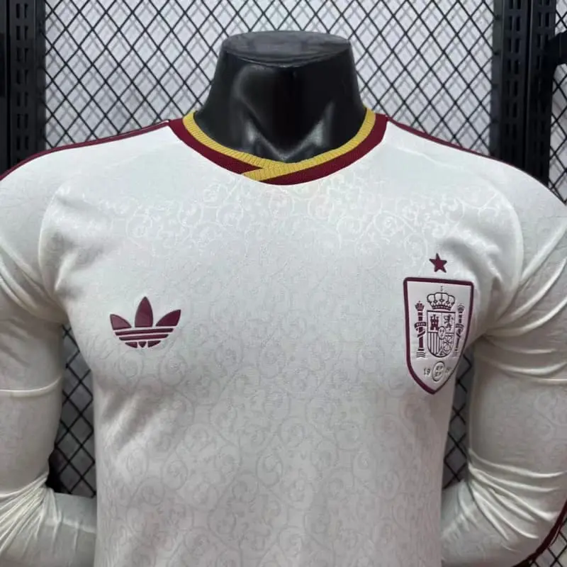 Camiseta España Mundial 2026 Away ML Blanco/Rojo (EDICIÓN JUGADOR)