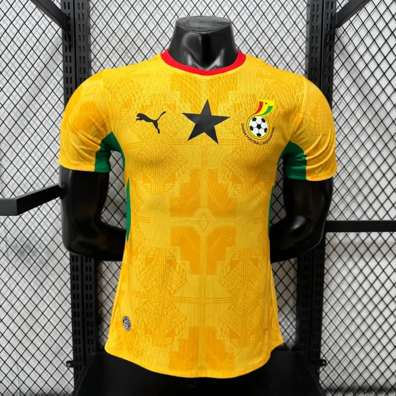Camiseta Ghana Mundial 2026 Away Amarillo (EDICIÓN JUGADOR)