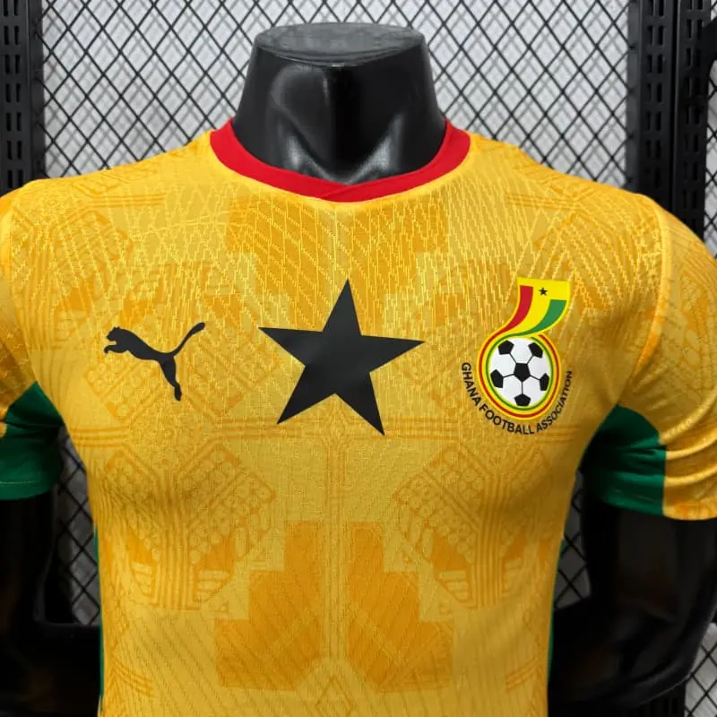 Camiseta Ghana Mundial 2026 Away Amarillo (EDICIÓN JUGADOR)