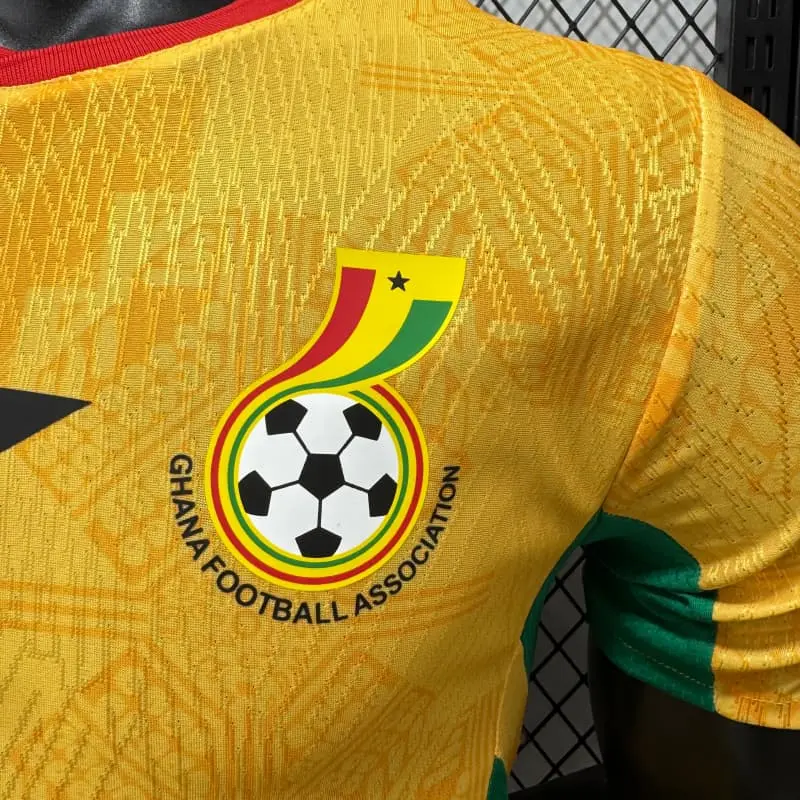 Camiseta Ghana Mundial 2026 Away Amarillo (EDICIÓN JUGADOR)