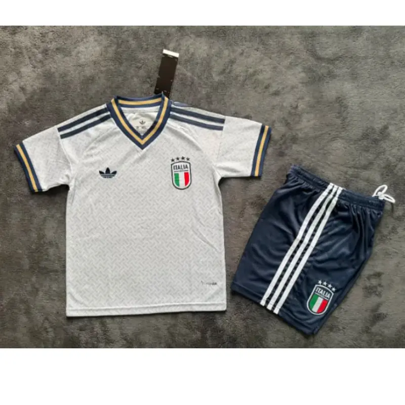 Camiseta Italia Mundial 2026 Away Blanco Niño Kit