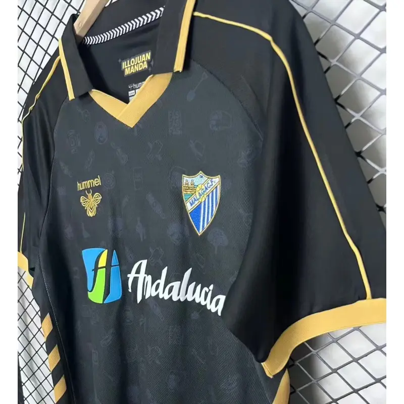 Camiseta Málaga CF 2026/2027 Negro Versión Retro