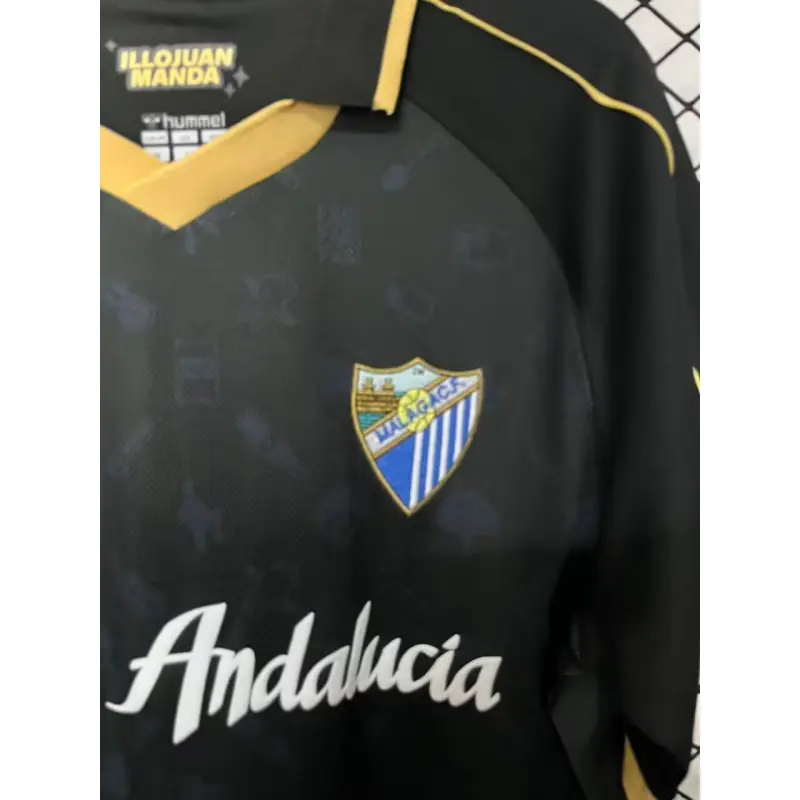 Camiseta Málaga CF 2026/2027 Negro Versión Retro