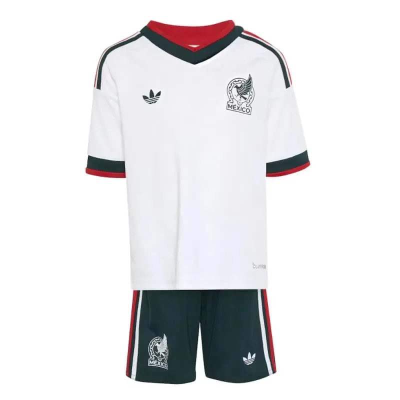 Camiseta México Mundial 2026 Away Blanco Niño Kit