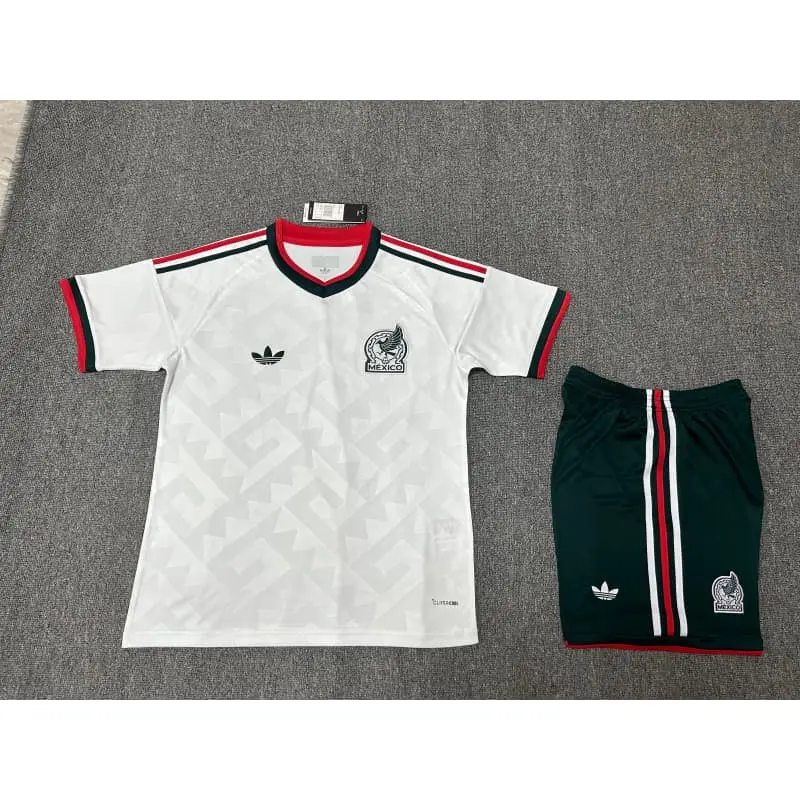 Camiseta México Mundial 2026 Away Blanco Niño Kit