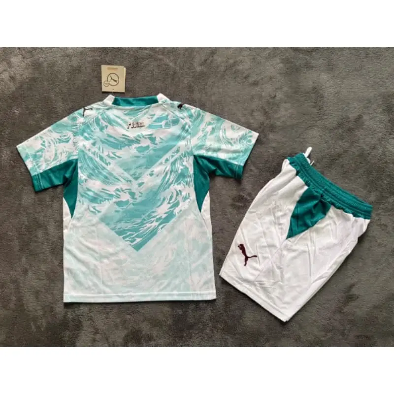 Camiseta Portugal Mundial 2026 Away Verde/Blanco Niño Kit