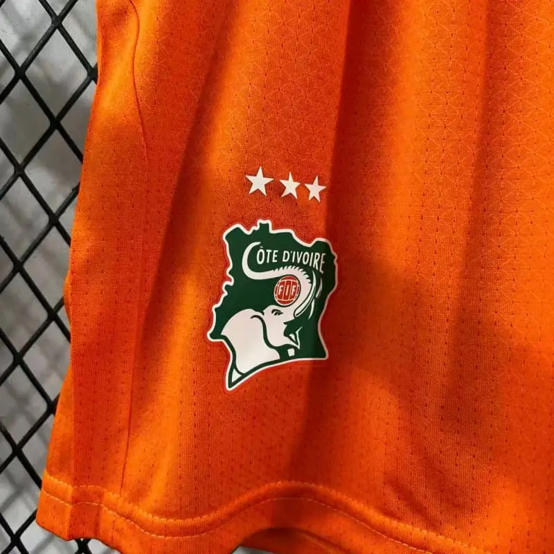 Pantalón Corto Costa de Marfil Mundial 2026 Home Naranja (EDICIÓN JUGADOR)
