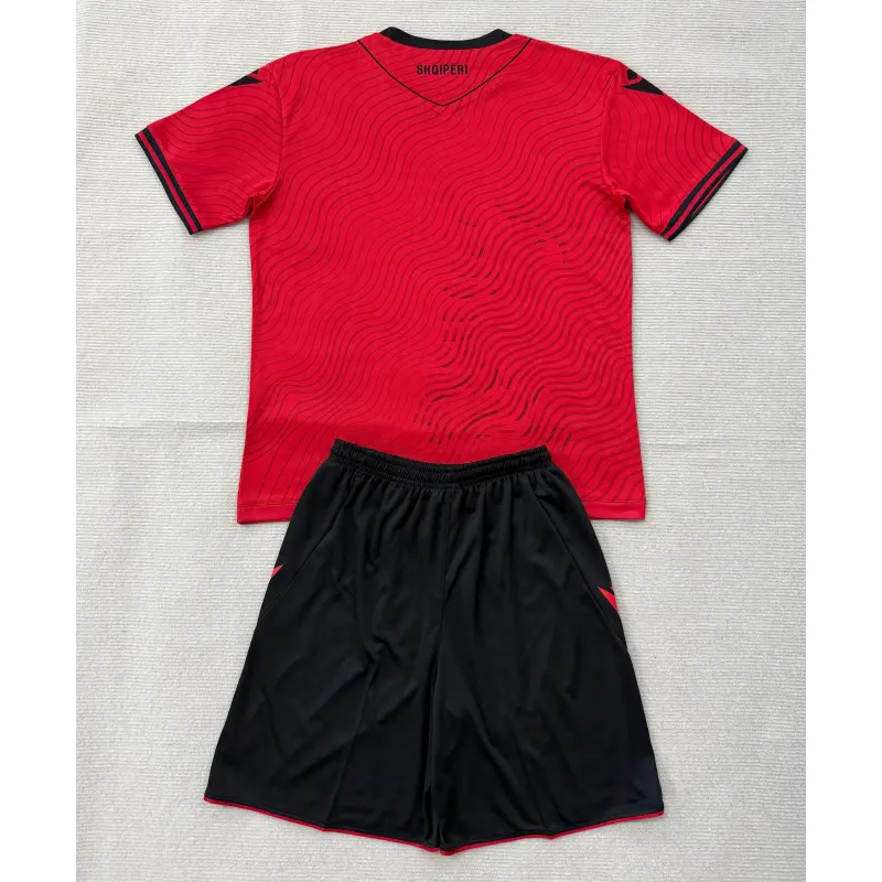 Camiseta Albania Home Mundial 2026 Rojo Niño Kit
