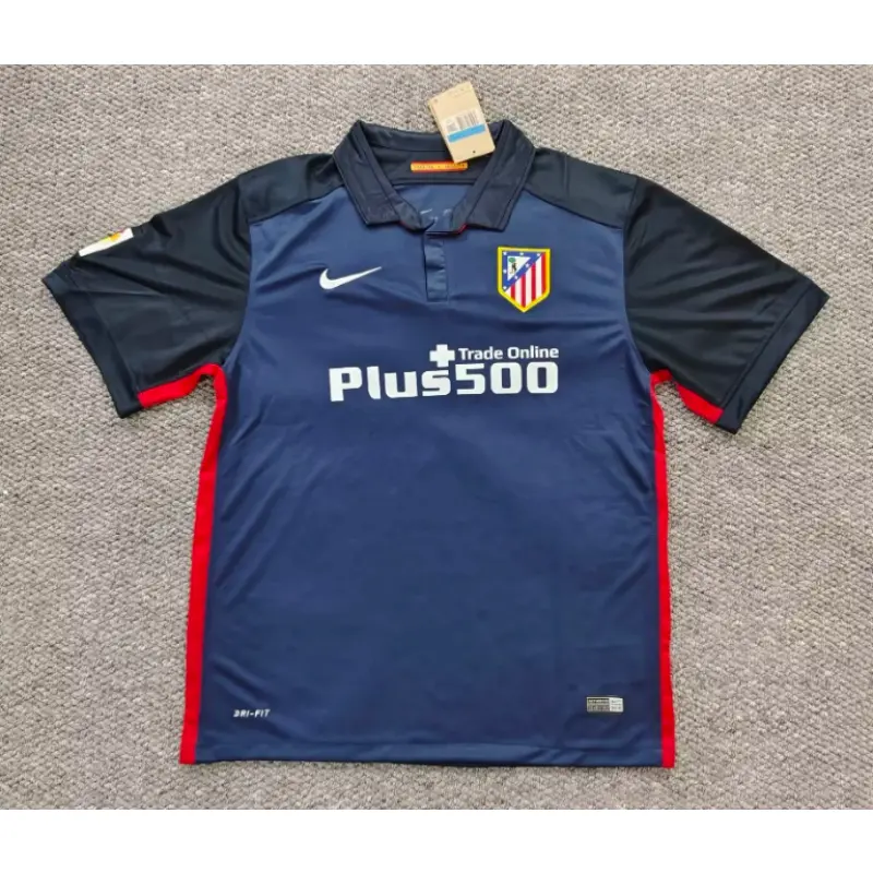 Camiseta Atletico de Madrid Away Retro 2015/2016 Azul Marino