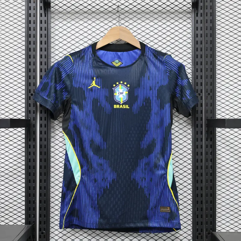 Camiseta Brasil Away Mundial 2026 Azul Mujer (EDICIÓN JUGADOR)