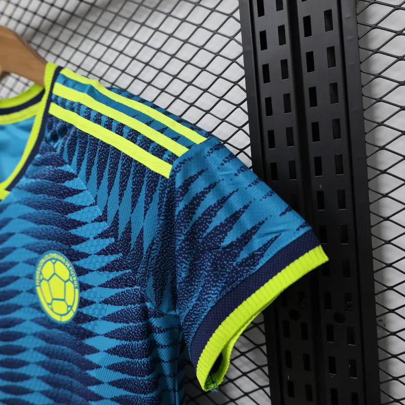 Camiseta Colombia Away Mundial 2026 Azul Mujer (EDICIÓN JUGADOR)