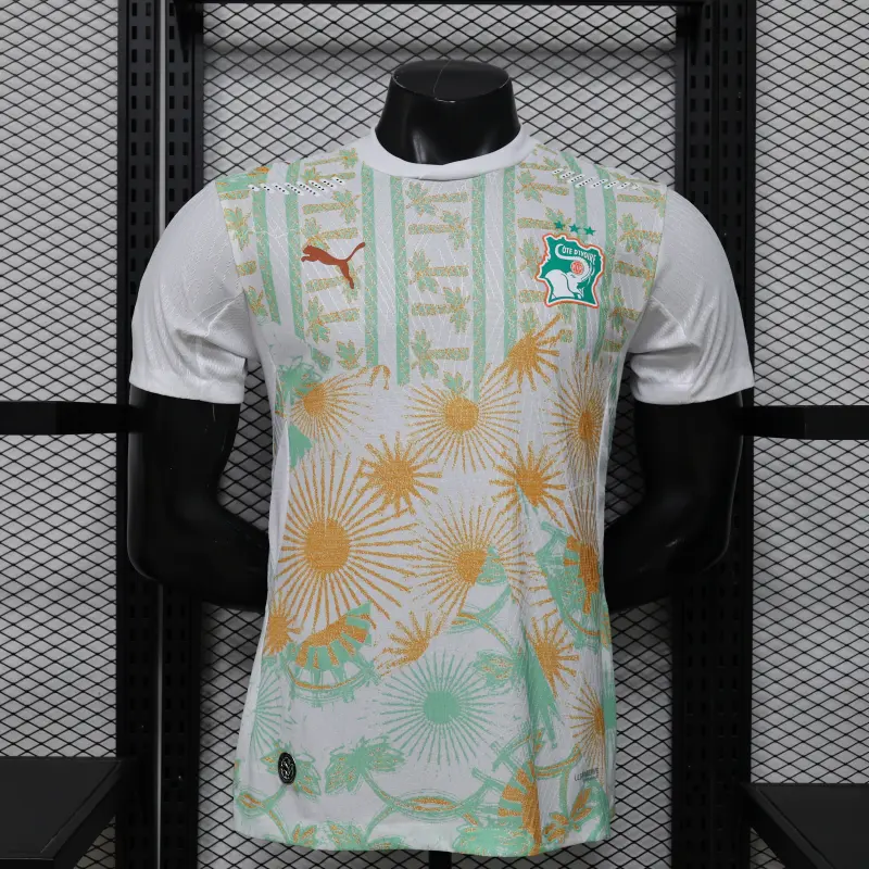 Camiseta Costa de Marfil Away Mundial 2026 Blanco (EDICIÓN JUGADOR)