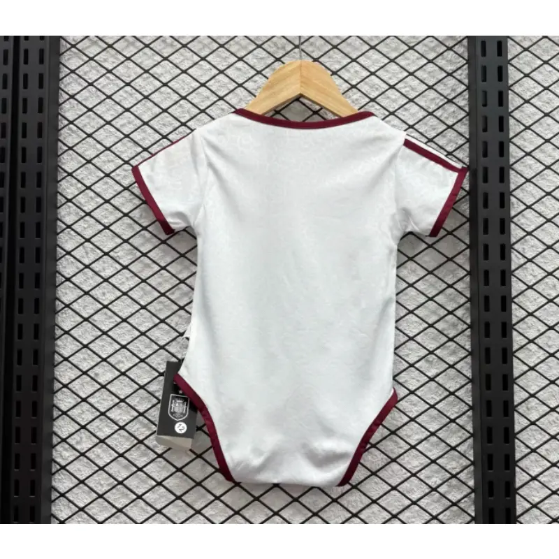Camiseta España Mundial 2026 Away Blanco Baby