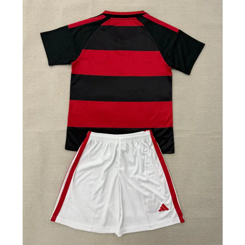 Camiseta Flamengo Home 2026/2027 Rojo/Negro Niño Kit