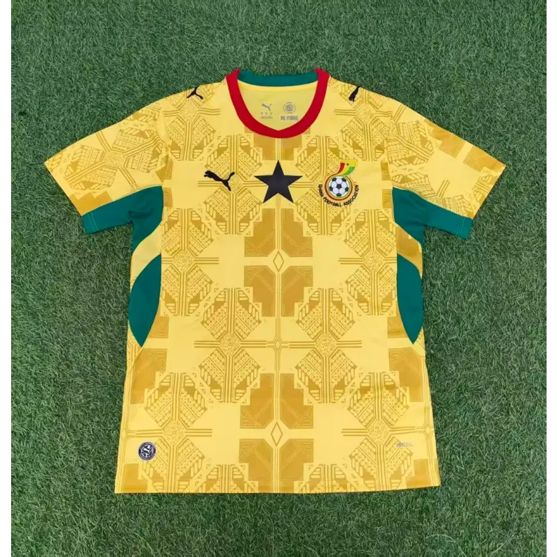 Camiseta Ghana Away Mundial 2026 Amarillo