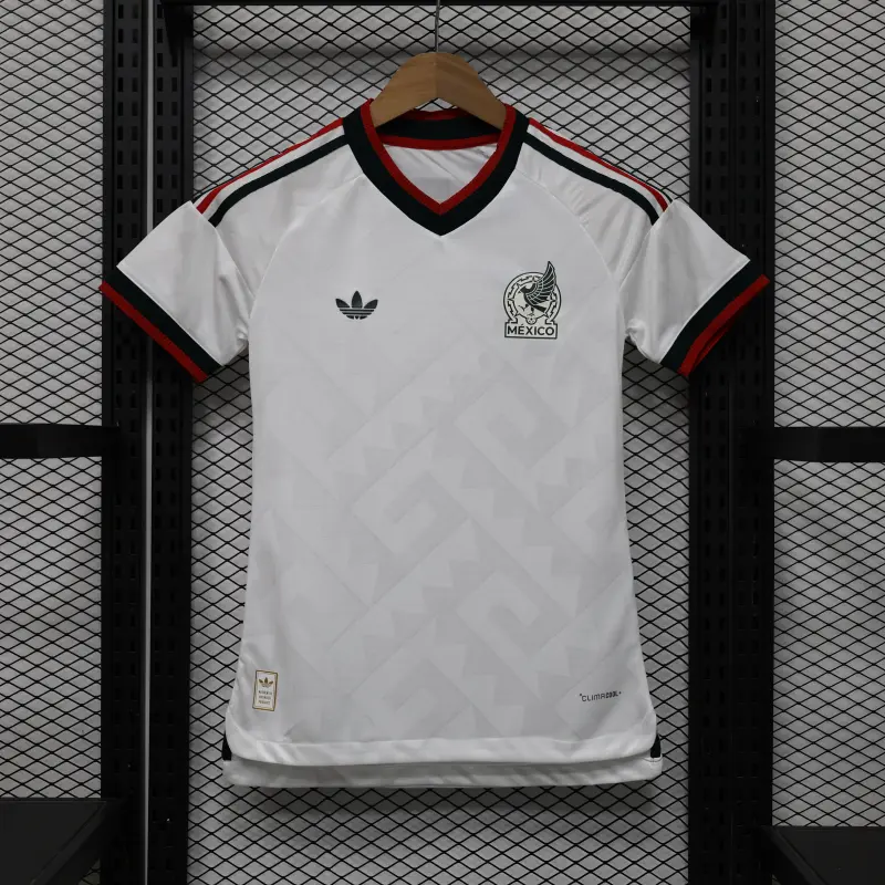 Camiseta México Away Mundial 2026 Blanco Mujer (EDICIÓN JUGADOR)