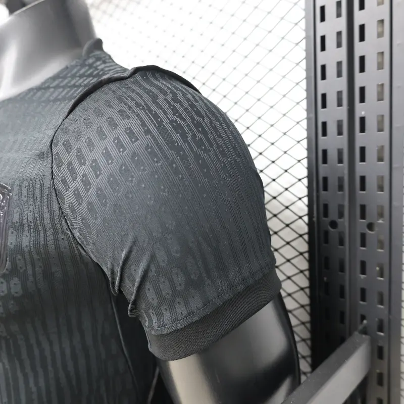 Camiseta Noruega Away Mundial 2026 Negro (EDICIÓN JUGADOR)