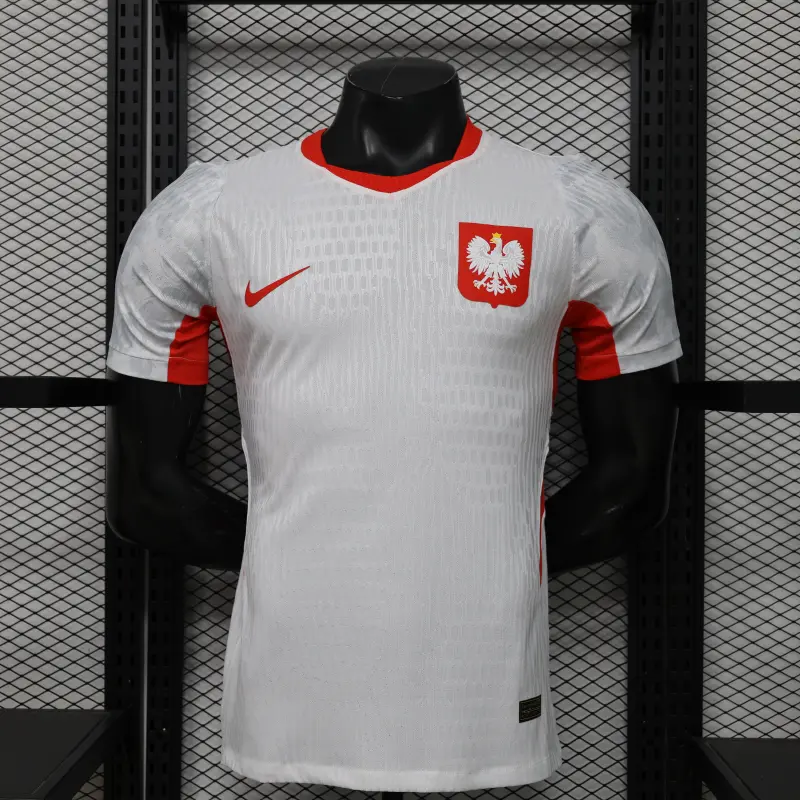 Camiseta Polonia Home Mundial 2026 Blanco (EDICIÓN JUGADOR)