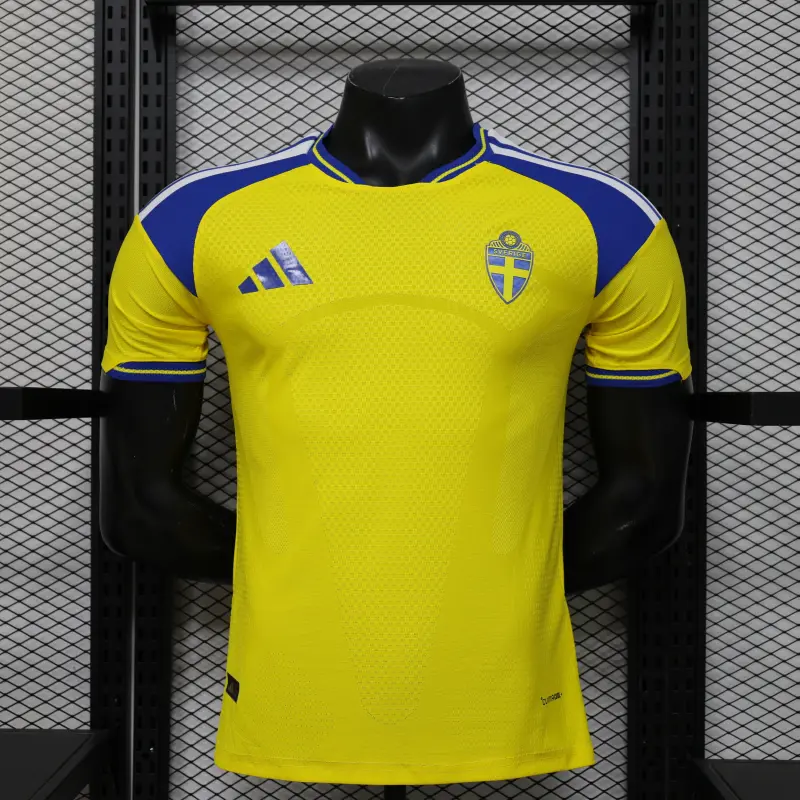 Camiseta Suecia Home Mundial 2026 Amarillo (EDICIÓN JUGADOR)
