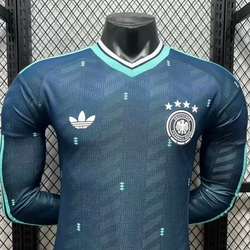 Camiseta Alemania Away Mundial 2026 ML Azul (EDICIÓN JUGADOR)