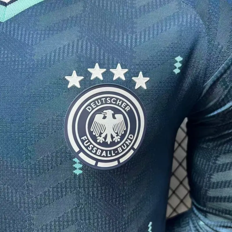 Camiseta Alemania Away Mundial 2026 ML Azul (EDICIÓN JUGADOR)